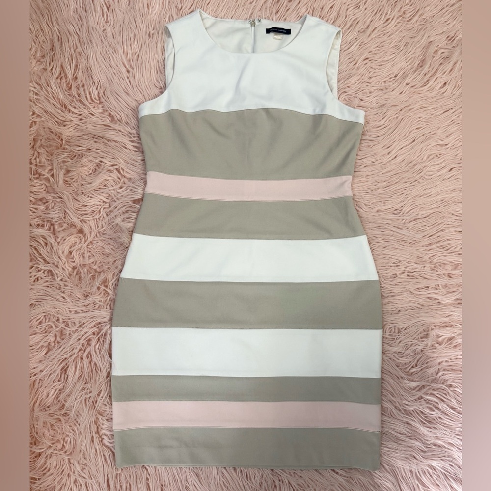 Tommy Hilfiger Striped Scuba Sheath Dress